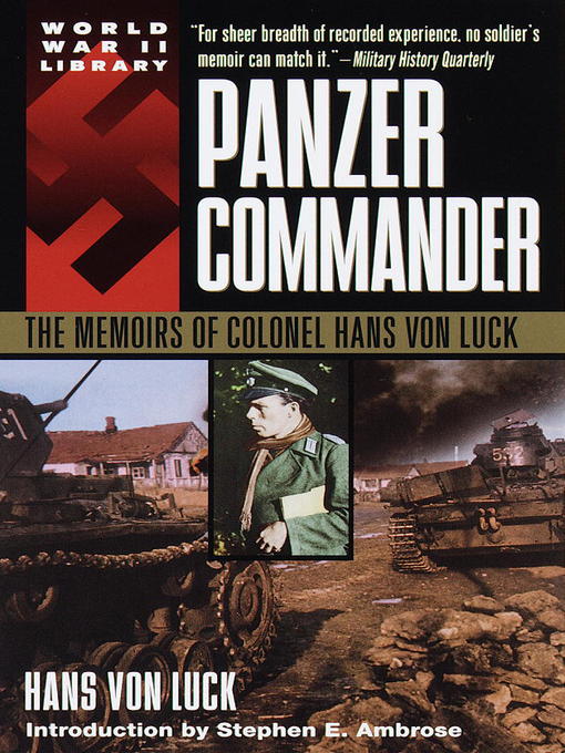Title details for Panzer Commander by Hans Von Luck - Available